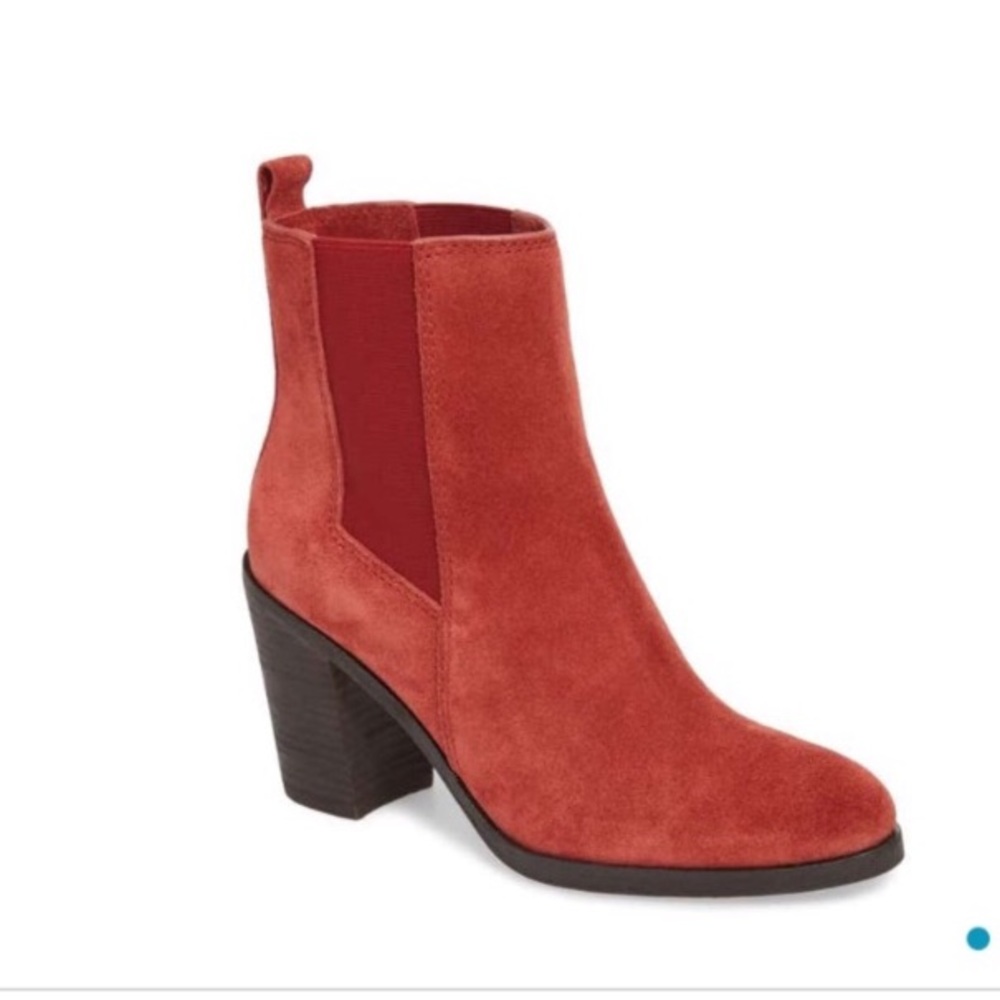 Splendid Newbury Red Suede Booties